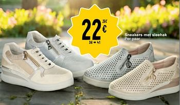 Promotions Sneakers met sleehak - Produit maison - Cora - Valide de 07/05/2024 à 18/05/2024 chez Cora