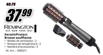Promoties Remington keratinprotect brosse soufflante - Remington - Geldig van 04/05/2024 tot 12/05/2024 bij Media Markt