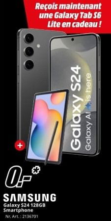 Promoties Samsung galaxy s24 128gb smartphone - Samsung - Geldig van 04/05/2024 tot 12/05/2024 bij Media Markt