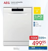 Promotions Aeg lave-vaisselle ffb33607zw - AEG - Valide de 01/05/2024 à 31/05/2024 chez Eldi