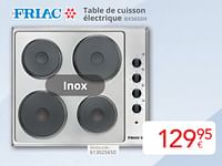 Promotions Friac table de cuisson électrique iek5650ix - Friac - Valide de 01/05/2024 à 31/05/2024 chez Eldi