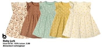 Promoties Baby jurk - Huismerk - Zeeman  - Geldig van 04/05/2024 tot 10/05/2024 bij Zeeman