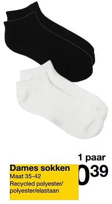Promotions Dames sokken - Produit maison - Zeeman  - Valide de 04/05/2024 à 10/05/2024 chez Zeeman