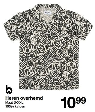 Promotions Heren overhemd - Produit maison - Zeeman  - Valide de 04/05/2024 à 10/05/2024 chez Zeeman