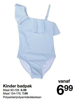 Promoties Kinder badpak - Huismerk - Zeeman  - Geldig van 04/05/2024 tot 10/05/2024 bij Zeeman