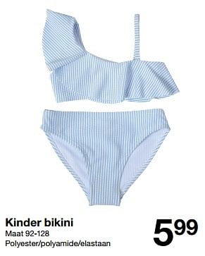 Promotions Kinder bikini - Produit maison - Zeeman  - Valide de 04/05/2024 à 10/05/2024 chez Zeeman