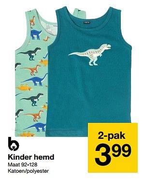 Promoties Kinder hemd - Huismerk - Zeeman  - Geldig van 04/05/2024 tot 10/05/2024 bij Zeeman