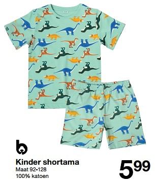 Promoties Kinder shortama - Huismerk - Zeeman  - Geldig van 04/05/2024 tot 10/05/2024 bij Zeeman