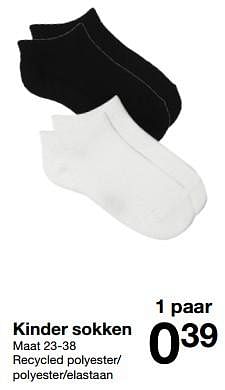 Promotions Kinder sokken - Produit maison - Zeeman  - Valide de 04/05/2024 à 10/05/2024 chez Zeeman