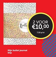 Promoties Mijn bullet journal stip - Huismerk - Boekenvoordeel - Geldig van 04/05/2024 tot 12/05/2024 bij BoekenVoordeel