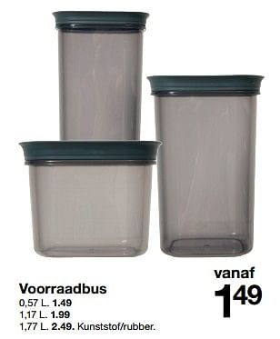Promotions Voorraadbus - Produit maison - Zeeman  - Valide de 04/05/2024 à 10/05/2024 chez Zeeman