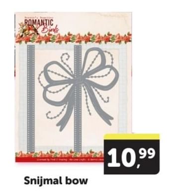 Promoties Snijmal bow - Huismerk - Boekenvoordeel - Geldig van 04/05/2024 tot 12/05/2024 bij BoekenVoordeel