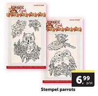 Stempel parrots-Huismerk - Boekenvoordeel