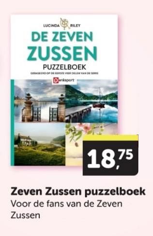 Promoties Zeven zussen puzzelboek - Huismerk - Boekenvoordeel - Geldig van 04/05/2024 tot 12/05/2024 bij BoekenVoordeel