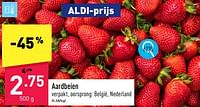 Promoties Aardbeien - Huismerk - Aldi - Geldig van 13/05/2024 tot 19/05/2024 bij Aldi