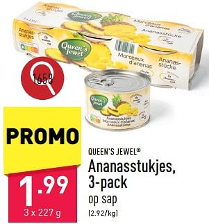 Promotions Ananasstukjes - Queen's Jewel - Valide de 13/05/2024 à 19/05/2024 chez Aldi