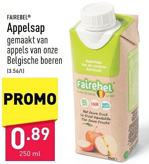 Promotions Appelsap - Fairebel - Valide de 13/05/2024 à 19/05/2024 chez Aldi