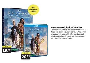 Promotions Aquaman and the lost kingdom - Produit Maison - Boekenvoordeel - Valide de 04/05/2024 à 12/05/2024 chez BoekenVoordeel