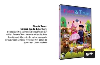 Promotions Fien + teun circus op de boerderij - Produit Maison - Boekenvoordeel - Valide de 04/05/2024 à 12/05/2024 chez BoekenVoordeel