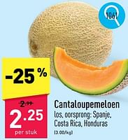 Promoties Cantaloupemeloen - Huismerk - Aldi - Geldig van 13/05/2024 tot 19/05/2024 bij Aldi