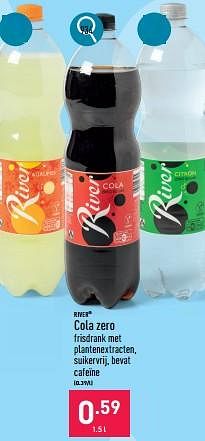 Promoties Cola zero - River - Geldig van 13/05/2024 tot 19/05/2024 bij Aldi