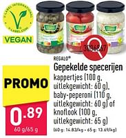 Promoties Gepekelde specerijen - Regalo - Geldig van 13/05/2024 tot 19/05/2024 bij Aldi