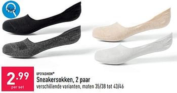 Promotions Sneakersokken - UP2Fashion - Valide de 13/05/2024 à 19/05/2024 chez Aldi