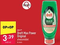 Promoties Dreft max power original - Dreft - Geldig van 13/05/2024 tot 19/05/2024 bij Aldi