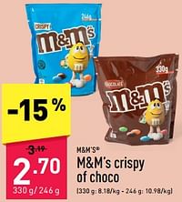 M+m’s crispy of choco-M&M 