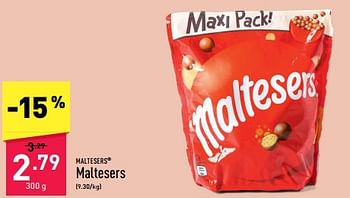 Promotions Maltesers - Maltesers - Valide de 13/05/2024 à 19/05/2024 chez Aldi