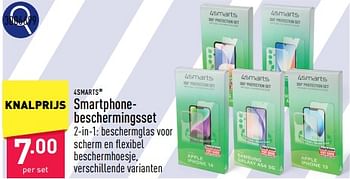 Promotions Smartphonebeschermingsset - 4Smarts - Valide de 13/05/2024 à 19/05/2024 chez Aldi