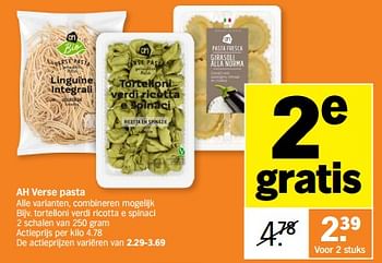 Promotions Ah verse pasta - Produit Maison - Albert Heijn - Valide de 06/05/2024 à 12/05/2024 chez Albert Heijn