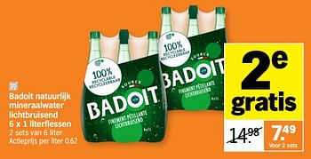 Promoties Badoit natuurlijk mineraalwater lichtbruisend - Badoit - Geldig van 06/05/2024 tot 12/05/2024 bij Albert Heijn