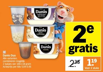 Promotions Danio duo - Danone - Valide de 06/05/2024 à 12/05/2024 chez Albert Heijn