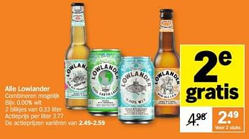 Promoties Lowlander 0.00% wit - Lowlander - Geldig van 06/05/2024 tot 12/05/2024 bij Albert Heijn