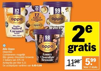 Promotions Oppo gooey chocolate brownie - Oppo - Valide de 06/05/2024 à 12/05/2024 chez Albert Heijn