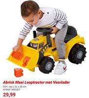 Promoties Abrick maxi looptractor met voorlader - Abrick - Geldig van 01/03/2024 tot 31/05/2024 bij Lobbes