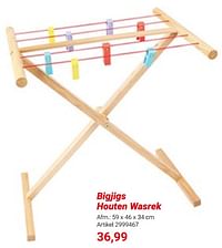 Bigjigs houten wasrek-Bigjigs