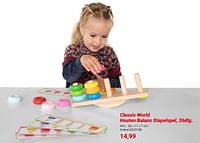 Classic world houten balans stapelspel-Classic World