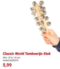 Classic world tamboerijn stok