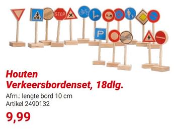 Promoties Houten verkeersbordenset - Huismerk - Lobbes - Geldig van 01/03/2024 tot 31/05/2024 bij Lobbes