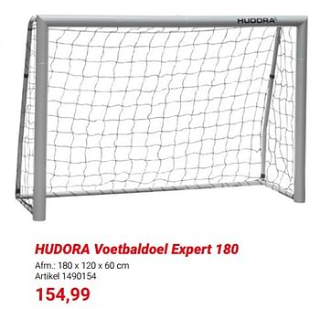 Promoties Hudora voetbaldoel expert 180 - Hudora - Geldig van 01/03/2024 tot 31/05/2024 bij Lobbes