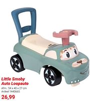 Promoties Little smoby auto loopauto - Smoby - Geldig van 01/03/2024 tot 31/05/2024 bij Lobbes