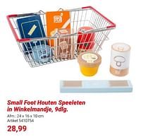 Small foot houten speeleten in winkelmandje-Small Foot