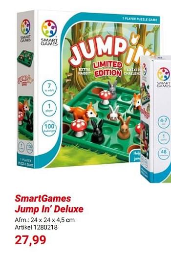 Promotions Smartgames jump in’ deluxe - Smart Games - Valide de 01/03/2024 à 31/05/2024 chez Lobbes
