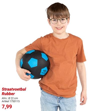 Promoties Straatvoetbal rubber - Huismerk - Lobbes - Geldig van 01/03/2024 tot 31/05/2024 bij Lobbes