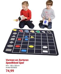 Vormen en sorteren speelkleed spel-Huismerk - Lobbes