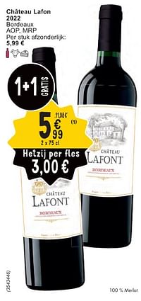 Château lafon 2022 bordeaux aop, mrp-Rode wijnen