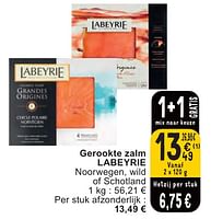 Promoties Gerookte zalm labeyrie - Labeyrie - Geldig van 07/05/2024 tot 13/05/2024 bij Cora