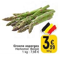 Promoties Groene asperges - Huismerk - Cora - Geldig van 07/05/2024 tot 13/05/2024 bij Cora